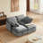 Double-Layer Cushion Modular Sofa, Freely Combinable, 4-Seater With Storage Function, Includes 4 Soft Cushions-500292713