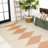 Dantrel Diamond Stripe Beige/Orange Indoor/Outdoor Rug-1678511514