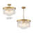 Livingon 5 - Light Tiered Drum Water Glass Ceiling Light-1420834369