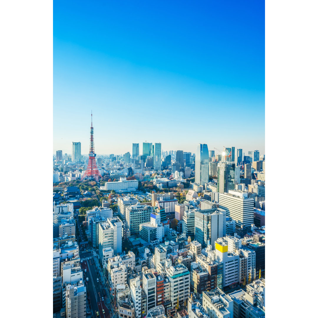 Tokyo Tower von Voyata - Leinwandfoto