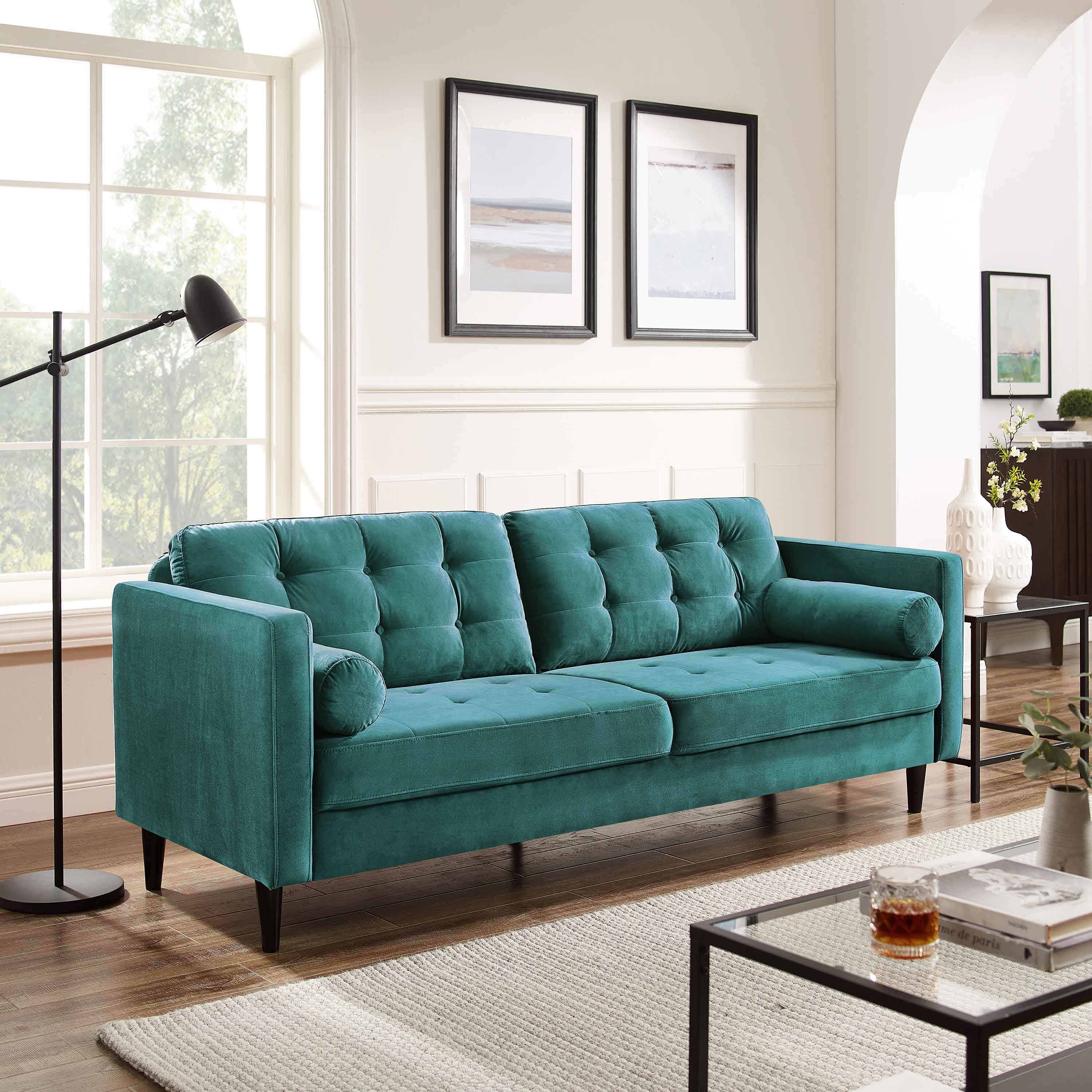 Corrigan Studio® Modern Style Jeses 80.3 Mid-century Sofa