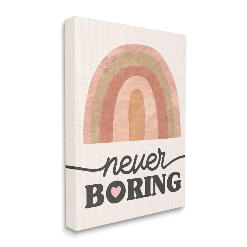 Illustration de plaque murale surdimensionnée, "Never Baraing Desert", cœur rose par Daphne Polselli, Toile tendue