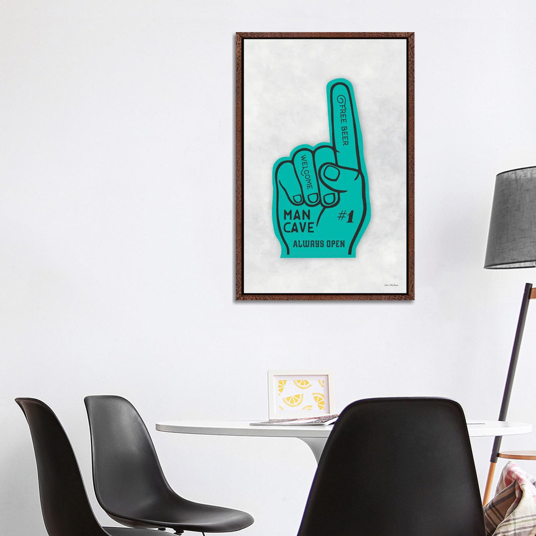 Man Cave Foam Hand von Seven Trees Design - Gallery-Wrapped Canvas Giclée on Canvas