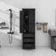 Grande armoire de rangement avec trois tiroirs pour la salle de bain / bureau-580820798
