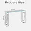 Console de style moderne - Pieds en acier inoxydable et surface en verre transparent