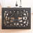 47.2" Solid Black Carved Wood Coffee Table