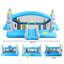 Multifunctional Jump 'N Slide Inflatable Bouncer For Kids Complete Setup With Blower - 198" X 180" Play Area - 96" Tall