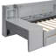 Lit de jour simple tapissier avec tiroirs, tablettes, armoires rabattables et table d'appoint-547587675