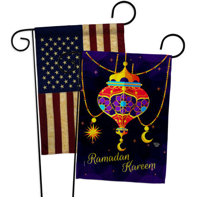 Drapeau de jardin 2 côtés en polyester 18,5 x 13 po