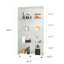 Vitrine blanche à 4 tablettes pour salon Living Room