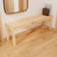 Banc de placard en bois massif, 52 po - Entrée pratique et élégante