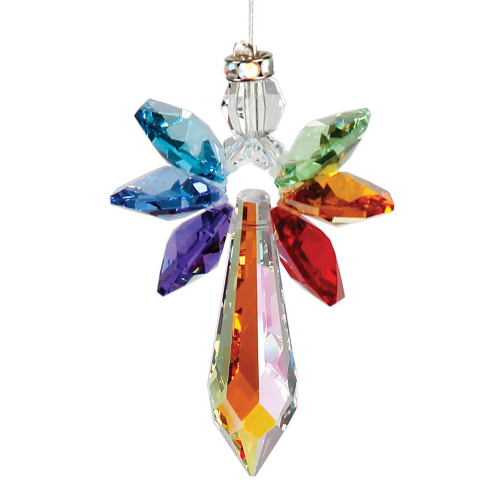 7.5'' Crystal Hanging Figurine Ornament Woodstock Chimes