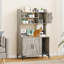 Cat Litter Box Cabinet With Four-Layer Storage Rack-368545787