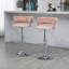 Andraya Swivel Upholstered Adjustable Height Bar Stool with Iron Frame-136914443