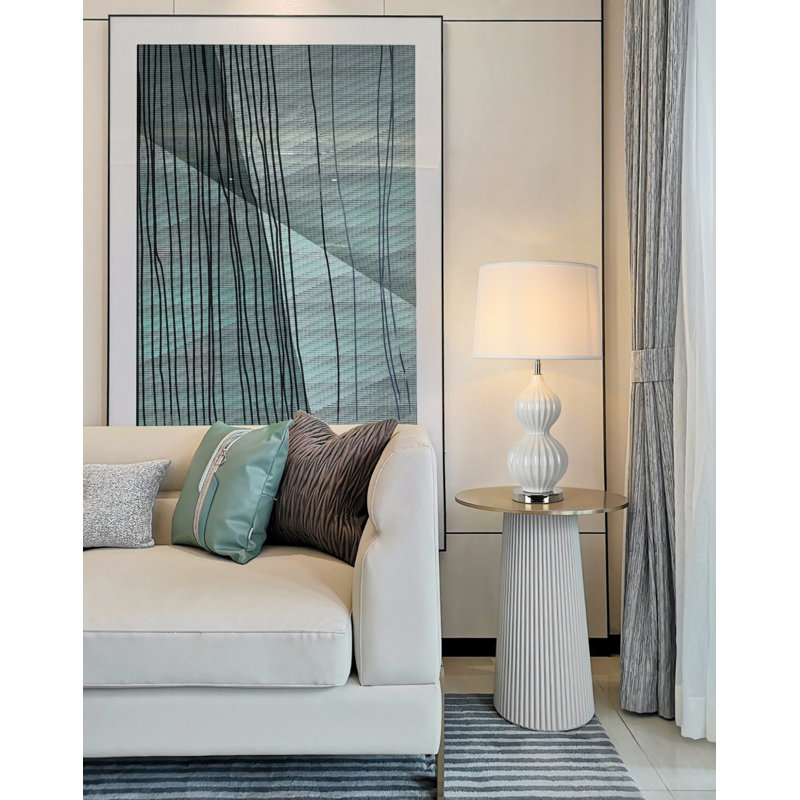 Lampe de table blanche 28,35 "Perugia