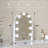 Vanity Mirror With Lights, 14''X12'' Arched Makeup Mirror With 3 Color Modes And 9 Dimmable Bulbs, Desk Vanity Mirror With Memory, (White)