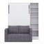 Lit escamotable Verlina avec canapé et tablettes-1229199934