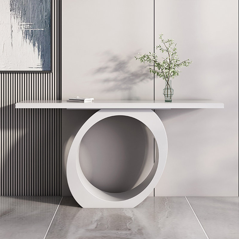 Console noire en bois massif, Blanc, 31.5" H x 39.37" W x 11.81" D