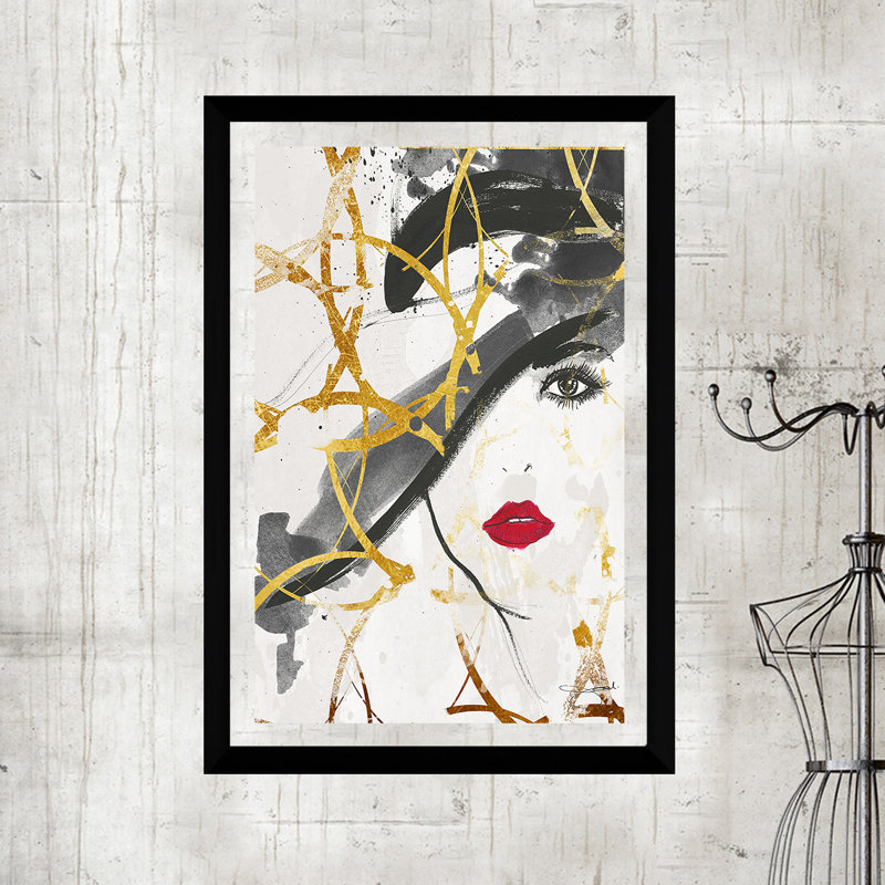 « undercover », reproduction d’impression sur toile encadrée, H 39,5 po x l 27,5 po x P 0,75 po, Acrylique avec cadre noir