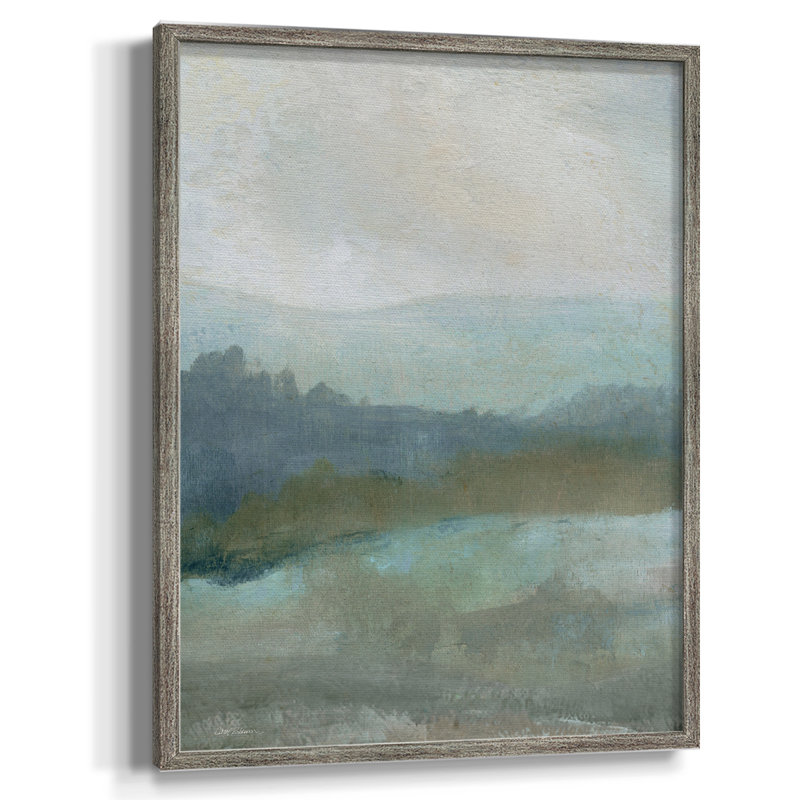Azure Valley I, reproduction encadrée - bois massif, H 11 po x l 9 po