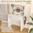 Adjustable Led Light Mdf Dressing Table Modern Bedroom Setup