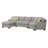 Gray Left Side Facing Chaise Sectional