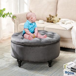 Baggett Faux Leather Ottoman