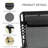 Reclining Chaise Lounge Chair, Portable Sun Lounger, Folding Camping Cot With Adjustable Backrest And Removable Pillow, For Patio, Garden, Beach, Black-469308872