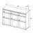Elara 53" Wide Multi-Bin Storage Cabinet