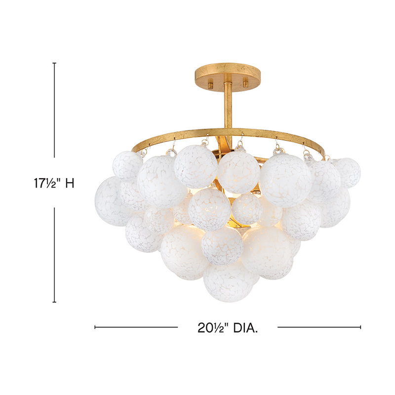 Marabel 4 - Light Semi Flush Mount