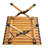 Stribling Square Metal Outdoor Folding Picnic Table
