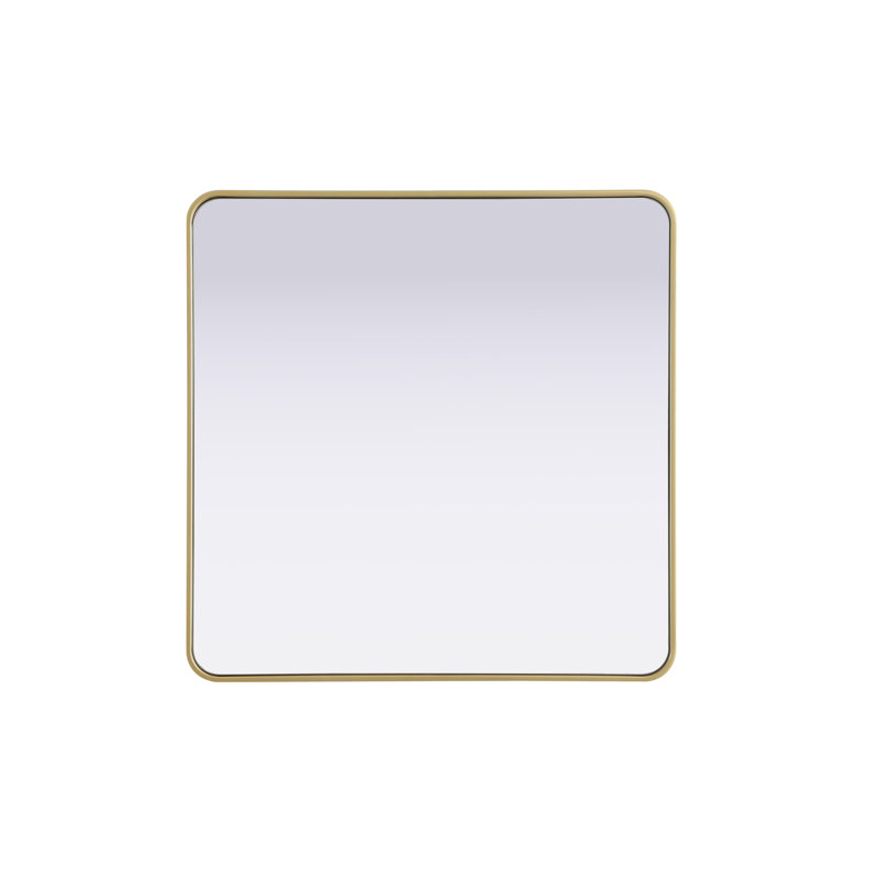 Erath Contour Metal Mirror, Brass, 36" x 36"