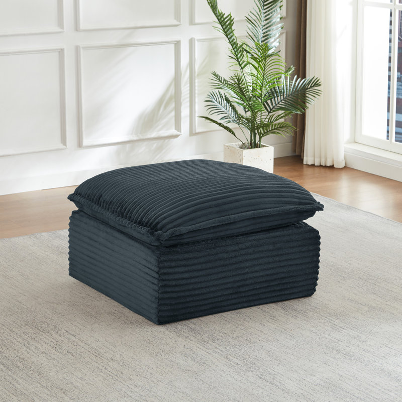 Canapé convertible en L avec repose-pieds Cloud, Gris