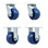 4 Piece Solid Poly Caster Set