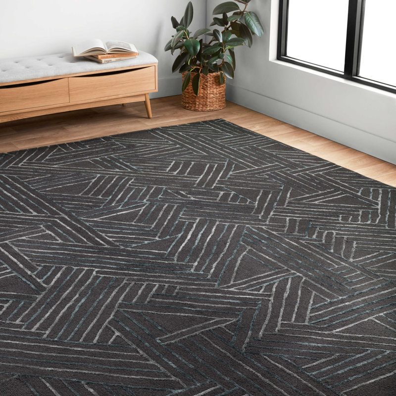 Dellon Wool Geometric Indoor Rug, Runner 2'3" x 7'6"