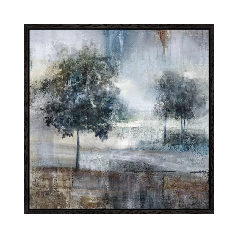 Shades Of Grey by Nan - Print on Canvas, Black Framed, 66.04 cm H x 66.04 cm W
