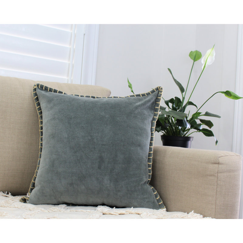 Housse de coussin en velours
