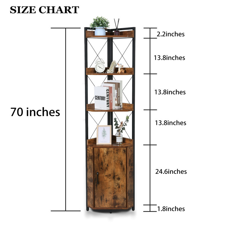 Tiombe 19'' W Iron Shelving Unit