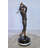 Evyonne Golfer In Action Bronze Statue Mounted on Marble Size: 11" x 5" x 23"H