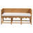 Bali & Pari Seranay Bohemian Scallop Rattan Accent Bench-123187648
