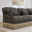 Canapés modulaires à assise profonde, salon moderne léopard chenille