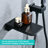 Matte Black Wall Mount Tub Filler Bathroom Bathtub Faucet, Handheld Shower For Targeted Cleaning, Single Handle Easy Operation Faucet In Style, Finish, With - Balanced Valve