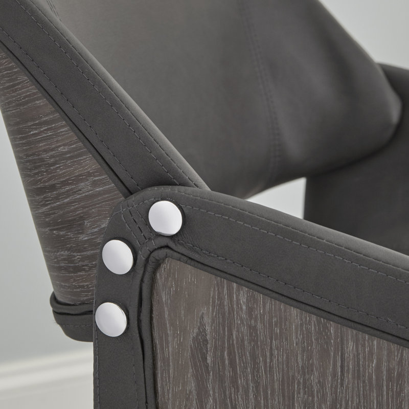 Fauteuil rembourré gris Puig