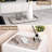 Guein Rectangle Natural Marble Tray,Fior di Pesco Quarella