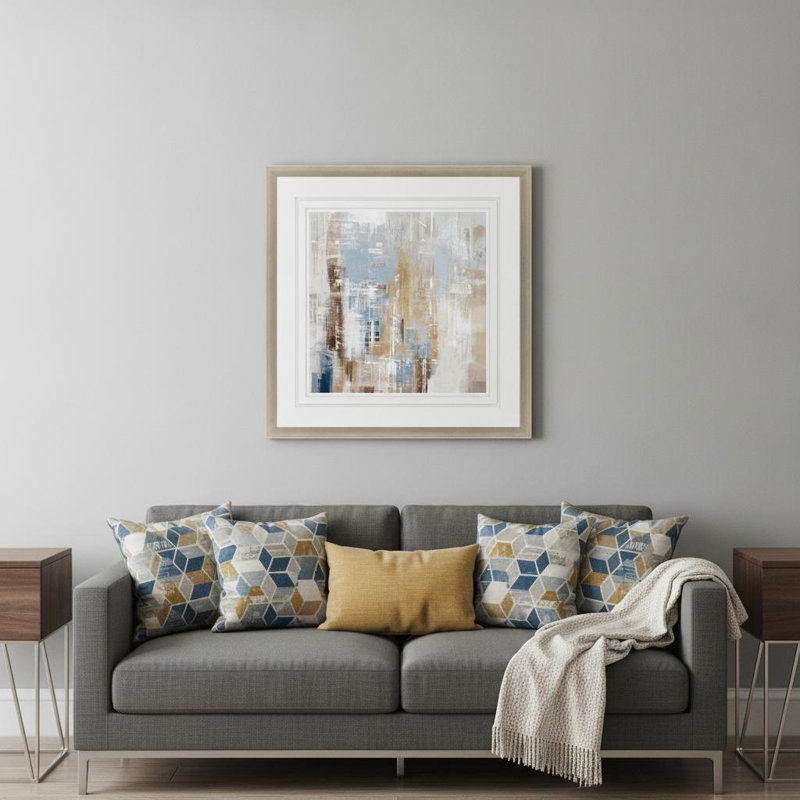 Cosmic Rush Silver Framed Print Wall Art
