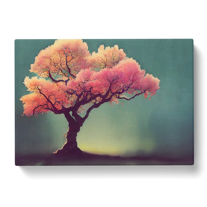 Animated Blossom Tree - Wrapped Canvas Print, 40cm H x 60cm W x 3cm D
