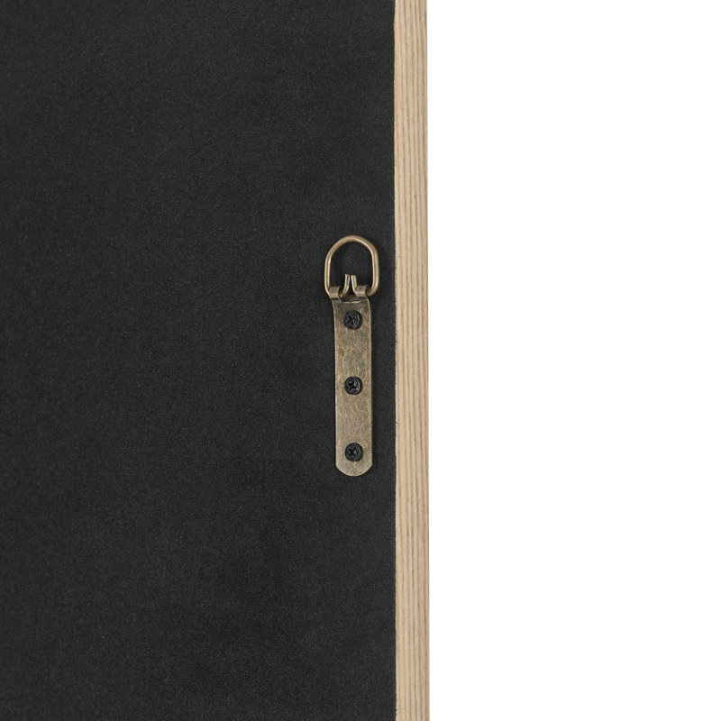 Struan Wooden Rectangle Full Length Bedroom Hallway Mirror - Scandi Elegant Style, 120 cm H x 80 cm W, Oak