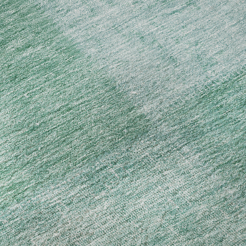 Premium Machine Washable Prisco Teal Rug, Rectangle 8' x 10'