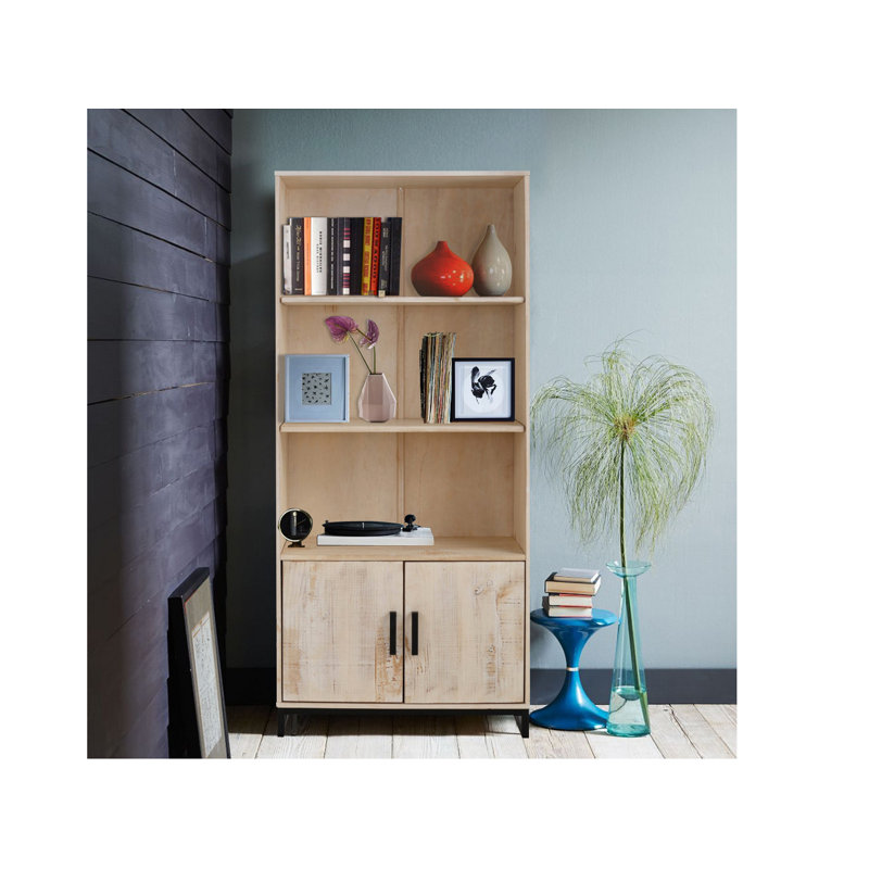 Fallon 180cm H x 82cm W Solid Wood Standard Bookcase, White