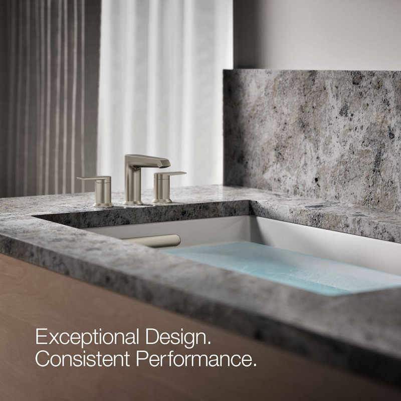 Hint Two-Handle Deck-Mount Bath Faucet Trim, Brushed Nickel